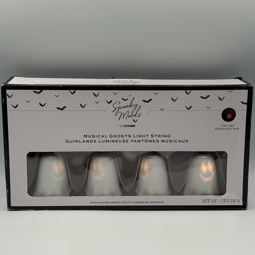 Gemmy Spooky Moods Musical Ghosts Light String Sings Ghostbusters NIB - Picture 1 of 6
